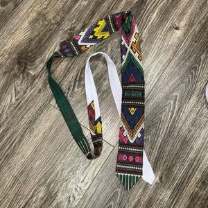 Handmade embroidered Neck Tie 2.5” width